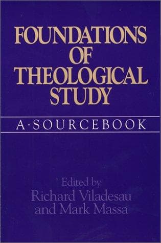 Tapa de Foundations of Theological Study