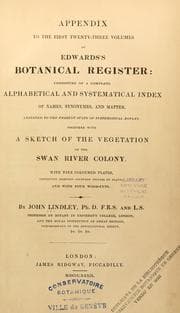 Tapa de Appendix to the first twenty-three volumes of Edwards's botanical register