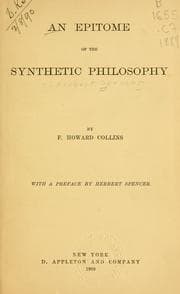 Tapa de An epitome of the Synthetic philosophy