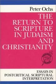 Tapa de The Return to Scripture in Judaism and Christianity
