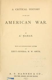 Tapa de A critical history of the late American War