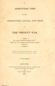 Tapa de A scriptural view of the character, causes, and ends of the present war