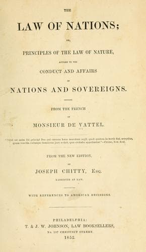 Tapa de The law of nations