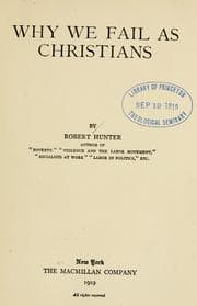Tapa de Why we fail as Christians