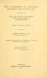 Tapa de The Cambridge of eighteen hundred and ninety-six