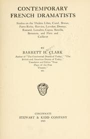 Tapa de Contemporary French dramatists
