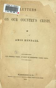 Tapa de Letters on our country's crisis