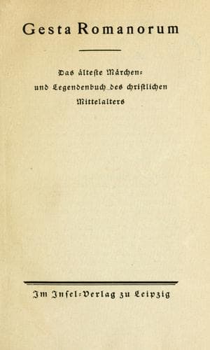 Tapa de Gesta Romanorum