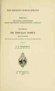 Tapa de Flos delibatus Elegiae Romanae