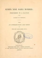 Tapa de Kemps nine daies wonder: performed in a daunce from London to Norwich
