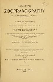 Tapa de Descriptive zoopraxography, or, The science of animal locomotion made popular