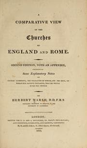Tapa de A comparative view of the churches of England and Rome