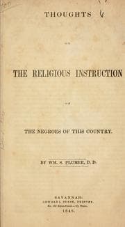 Tapa de Thoughts on the religious instruction of the negroes of this country
