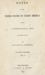 Tapa de Notes on the United States of North America