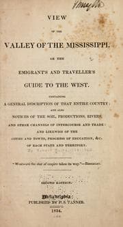 Tapa de View of the valley of the Mississippi, or, The emigrant's and traveller's guide to the West