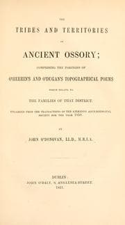 Tapa de The tribes and territories of ancient Ossory