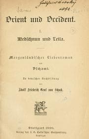Tapa de Medschnun und Leila, morgenl©·andischer Liebesroman