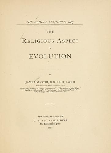 Tapa de The religious aspect of Evolution