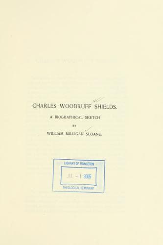 Tapa de Charles Woodruff Shields