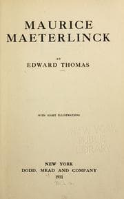 Tapa de Maurice Maeterlinck