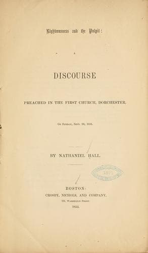 Tapa de Righteousness and the pulpit