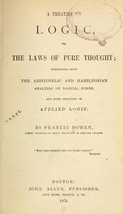 Tapa de A treatise on logic, or, The laws of pure thought