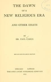 Tapa de The dawn of a new religious era