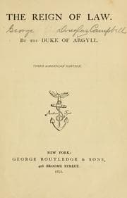 Tapa de The reign of law