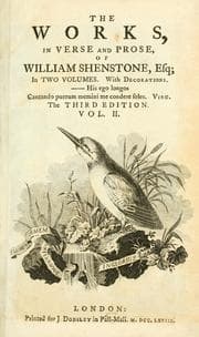 Tapa de The works in verse and prose, of William Shenstone ..