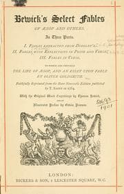 Tapa de Bewick's select fables of Aesop and others