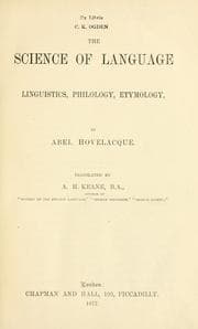 Tapa de The science of language: linguistics, philology, etymology