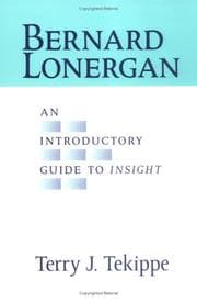 Tapa de Bernard Lonergan