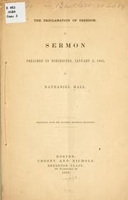 Tapa de The proclamation of freedom