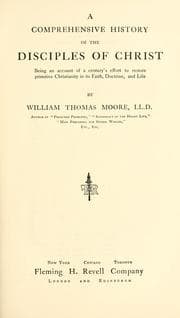 Tapa de A comprehensive history of the Disciples of Christ