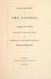 Tapa de Illustrations of the Vaudois