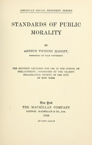 Tapa de Standards of public morality