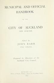 Tapa de Municipal and official handbook of the City of Auckland, New Zealand