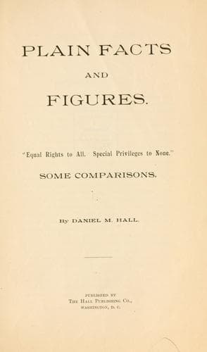 Tapa de Plain facts and figures