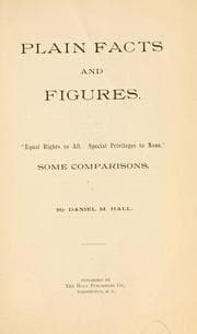 Tapa de Plain facts and figures