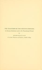 Tapa de The tradition of the goddess Fortuna in Roman literature and in the transitional period