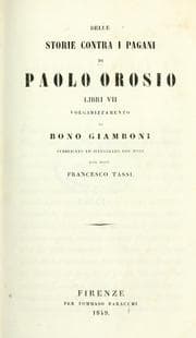 Tapa de Delle storie contra i pagani, libri 7