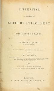 Tapa de A treatise on the law of suits by attachment