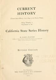 Tapa de Current history (United States history form 1899 [!] to the present time)