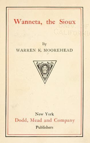 Tapa de Wanneta, the Sioux.