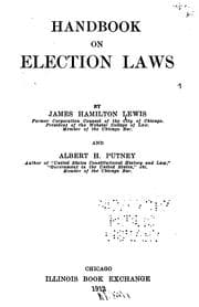 Tapa de Handbook on election laws