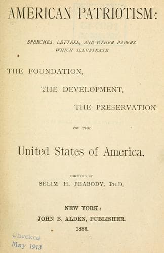 Tapa de American patriotism