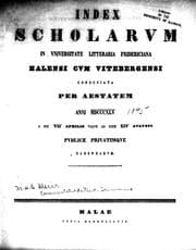 Tapa de Commentatio de Plauti Trinummo