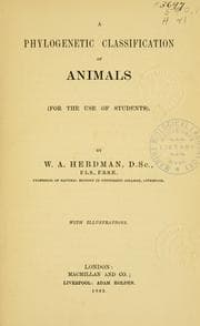 Tapa de A phylogenetic classification of animals
