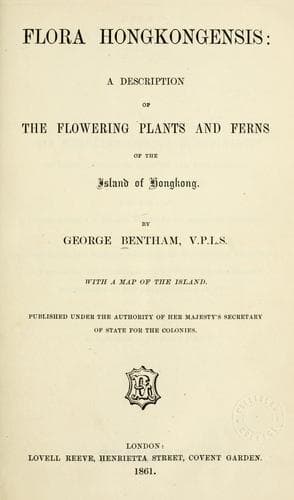 Tapa de Flora hongkongensis