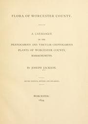 Tapa de Flora of Worcester County